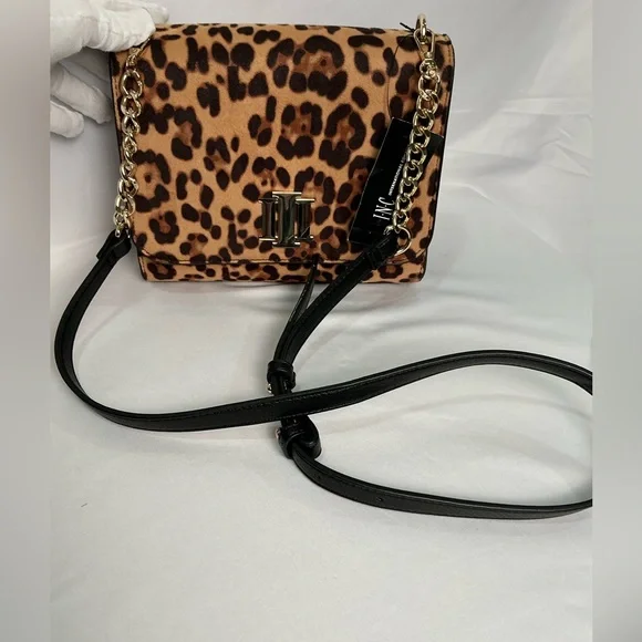I.N.C. INTERNATIONAL CONCEPTS Sibbell Crossbody Bag Leopard New - Picture 13 of 13